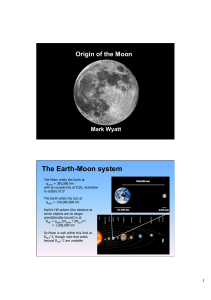 The Earth-Moon system