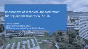 Implications of Technical Standardization for Regulation: Towards