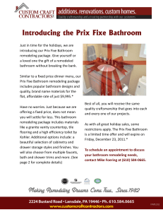 Introducing the Prix Fixe Bathroom