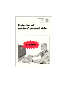 ILO Code of Practice on the Protection of Workers` Personal Data