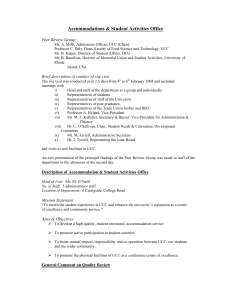 Accommodation Office and Student Activities Follow Up Report 03