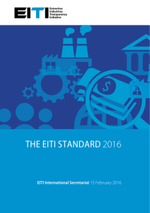 EITI Standard - Extractive Industries Transparency Initiative