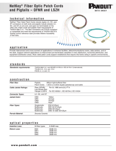 NetKey® Fiber Optic Patch Cords and Pigtails – OFNR and