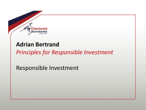 Adrian Bertrand Principles for Responsible Investment Responsible