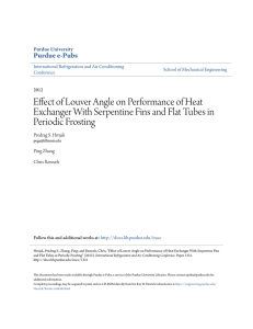 Effect of Louver Angle on Performance of Heat - Purdue e-Pubs
