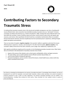 Contributing Factors to Secondary Traumatic Stress