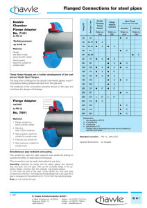 Flanged Connections for steel pipes