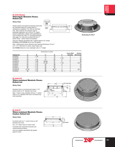 R-1916 Series Watertight Manhole Frame, Bolted Lid R-1916