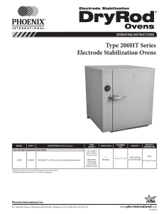 Type 200HT Series Electrode Stabilization Ovens