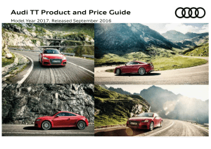 Audi TT Product and Price Guide