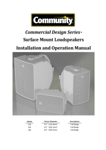 Commercial Design Series™ Surface Mount Loudspeakers