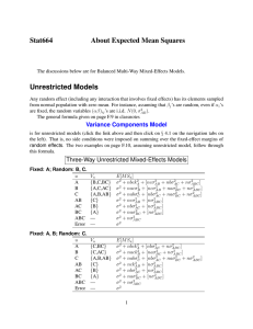 Stat664 About Expected Mean Squares