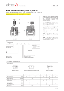 Flow control valves type QV-10, QV-20