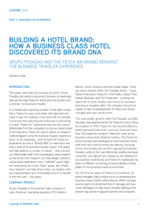 BUILDING A HOtEL BRAND: HOw A BUSINESS