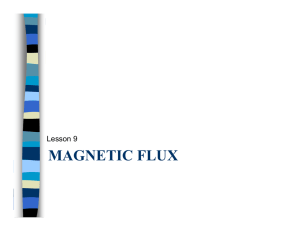 Lesson 9 MAGNETIC FLUX