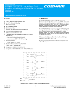 UT54LVDS032LVT - Aeroflex Microelectronic Solutions