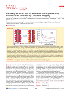 Enhancing the Supercapacitor Performance of Graphene/MnO<sub