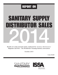 sanitary supply distributor sales 2014