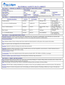 material safety data sheet - Nu