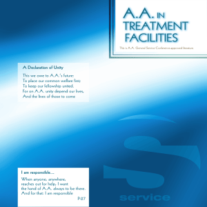 AA in Treatment Facilities