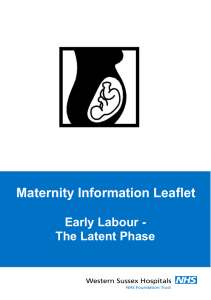 Latent Phase - Western Sussex Hospitals