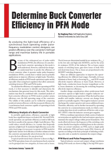 Determine Buck Converter Efficiency in PFM Mode
