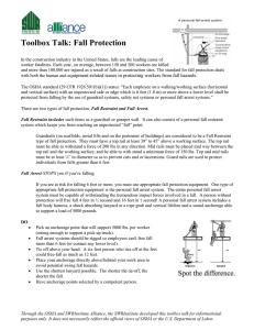 Toolbox Talk: Fall Protection