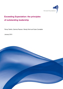 Exceeding Expectation: the principles of outstanding leadership