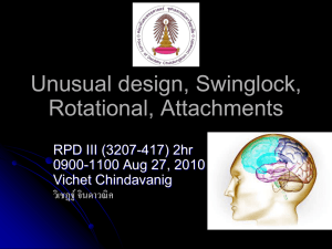 Unusual design, Swinglock, Rotational, Attachments