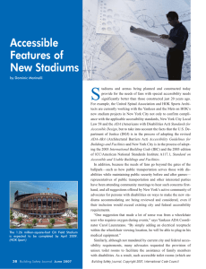 Accessible Features of New Stadiums