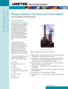 Process Heaters, Furnaces and Fired Heaters