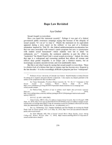 Rape Law Revisited - Moritz College of Law
