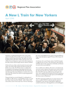 A New L Train for New Yorkers - Publications Library