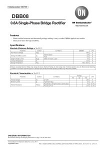 0.8A Single-Phase Bridge Rectifier
