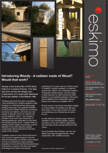 Introducing Woody - A radiator made of Wood