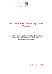 Oil and Gas Industry Cost Trends
