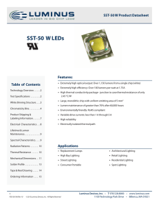 SST-50 W LEDs - Luminus Devices