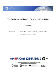 The Environmental Decade: Impacts and Legislation