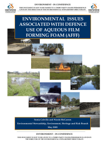 environmental issues associated with defence use of aqueous film