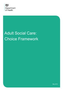 Adult Social Care Choice Framework