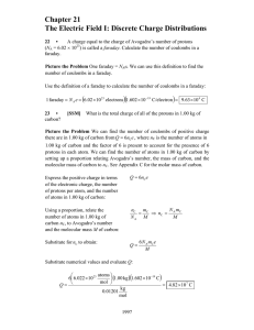 Chapter 21 The Electric Field I: Discrete Charge Distributions