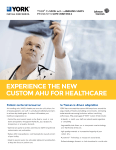 experience the new custom ahu for healthcare