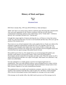 History of Mark and Space - baudot.net