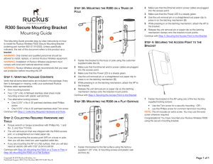 R300 Secure Mounting Bracket Mounting Guide