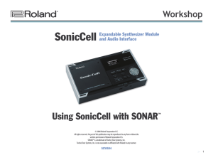 SCWS04—Using SonicCell with SONAR