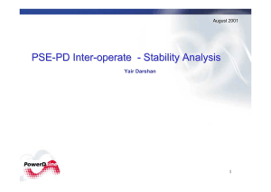 PSE-PD Stability Analysis