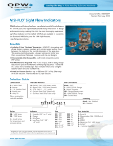 VISI-FLO® Sight Flow Indicators