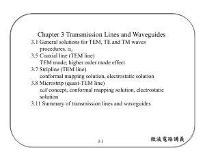 Chapter 3 Transmission Lines and Waveguides