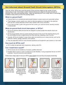 Get Informed about Ground Fault Circuit Interrupters (GFCIs)