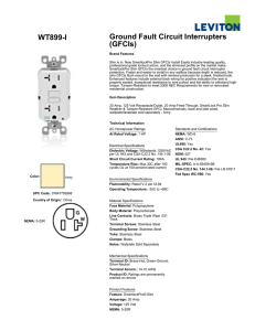 WT899-I Ground Fault Circuit Interrupters (GFCIs)